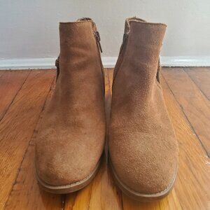 Steve Madden Dark Tan Faux suede Booties